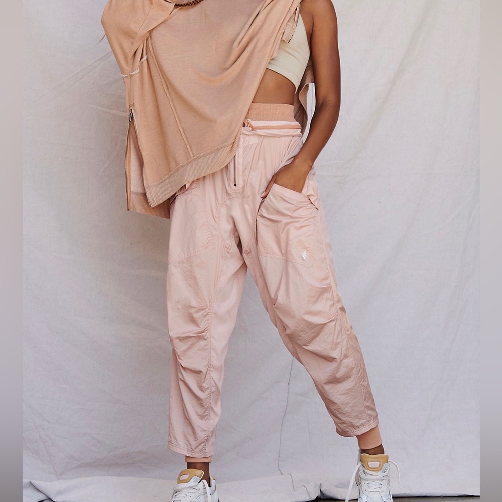 Free People Pink Pants with Fleece Lined Layer